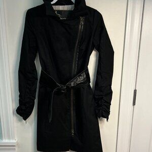 Mackage Trench Coat in Black Size PSmall